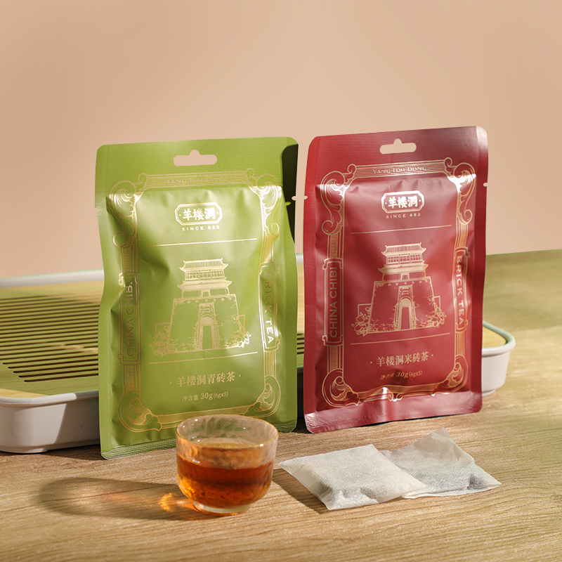 小方块砖茶青砖茶湖北袋装30g/袋