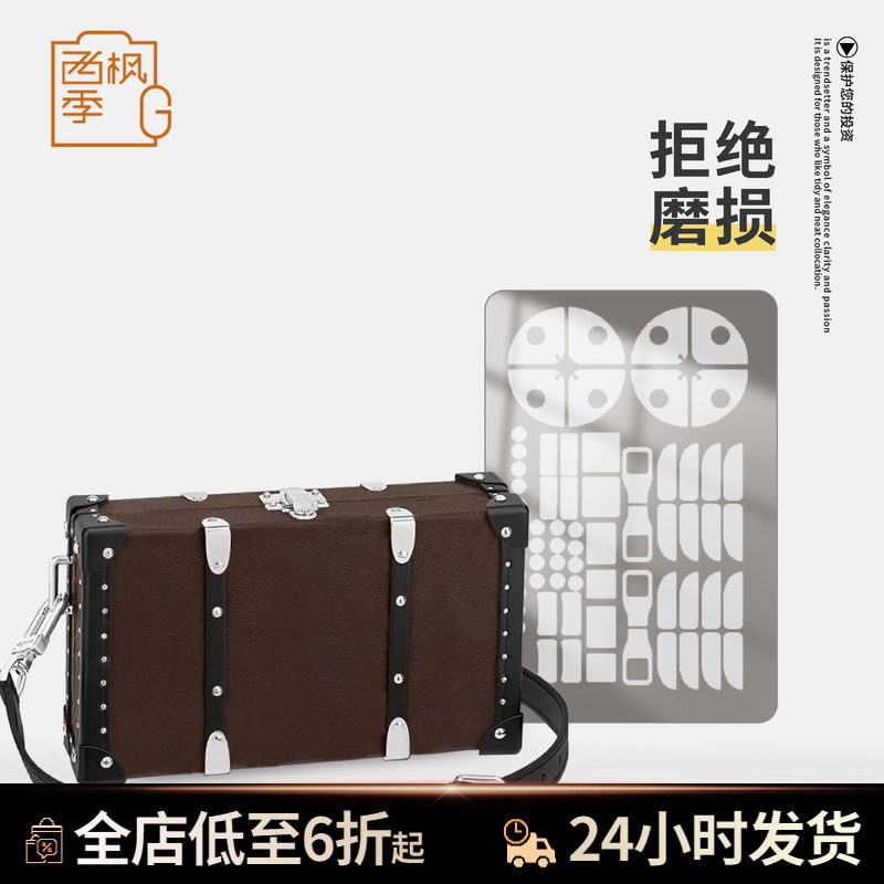 适用于LV Neo wallet trunk硬箱子防磨损五金贴膜金属透明保护膜