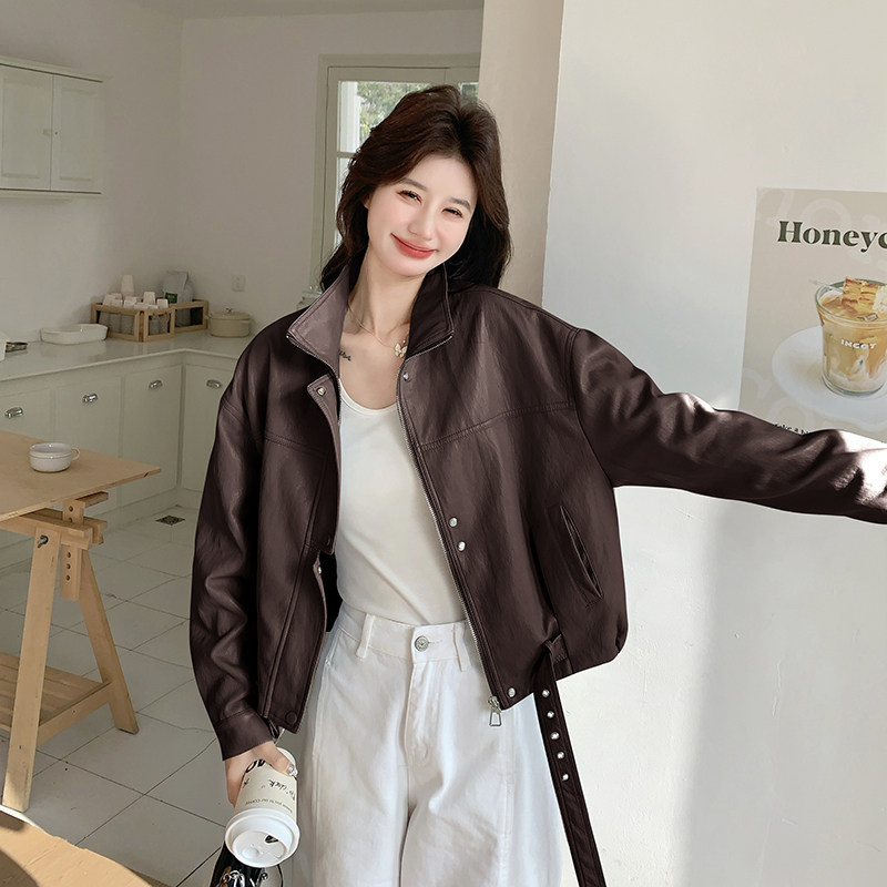 【现货】26春新款休闲皮衣8181-P165-K268,女装皮衣,浙宝189