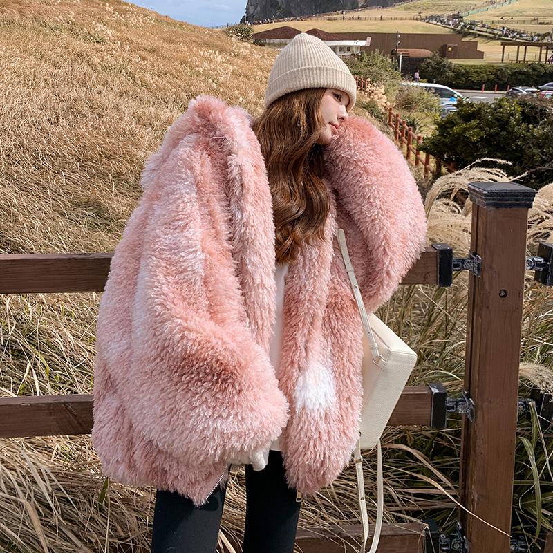 软糯可爱流行加厚羽绒毛毛外套855-P335-K458，商品下架区商品下架区，浙宝189