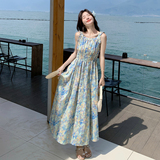 【现货】油画花卉连衣裙7119-P125-K188，女装连衣裙，浙宝189