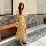 【现货】新中花朵连衣裙7137-P130-K198，女装连衣裙，浙宝189