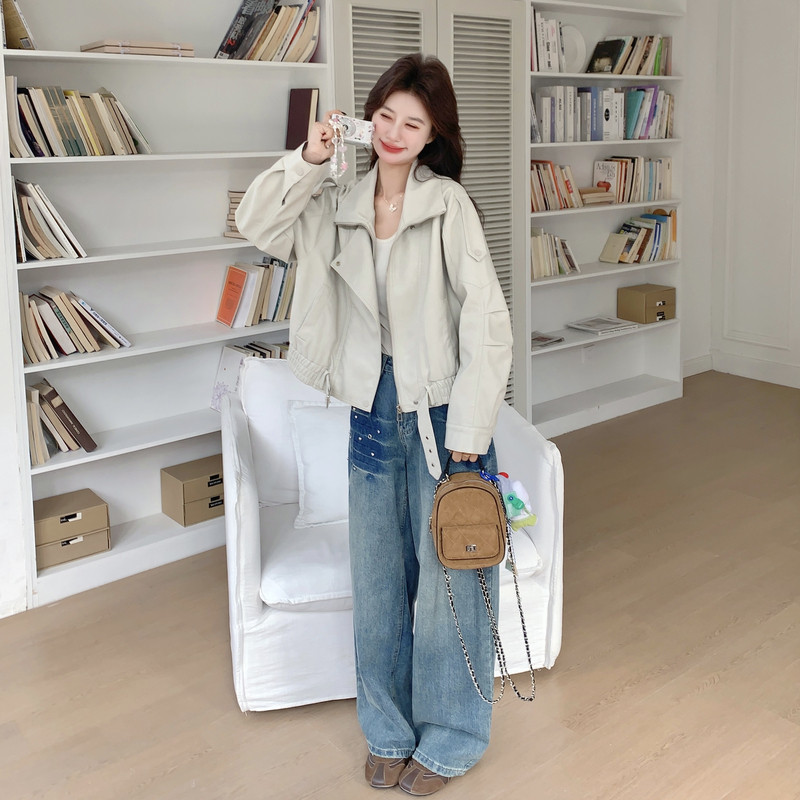 【现货】26春休闲百搭舒适皮衣8172-P165-K268,女装皮衣,浙宝189