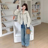 【现货】26春休闲百搭舒适皮衣8172-P165-K268，女装皮衣，浙宝189