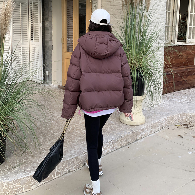 【现货】撞色连帽休闲羽绒服820-P215-K315，女装羽绒服，浙宝189