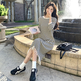 【现货】条纹针织流苏连衣裙709-P85-K148，女装连衣裙，浙宝189