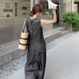 时尚休闲慵懒风百搭淡人两件套2025夏季简约风圆领上衣阔腿裤套装，商品下架区，浙宝189