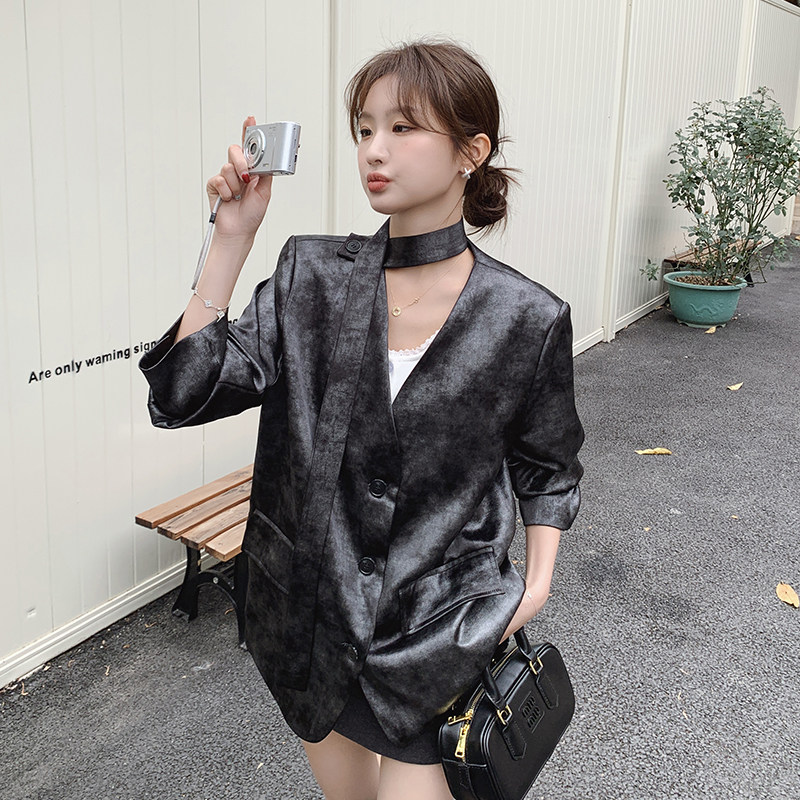 【现货】扎染领带可摘西服外套793-P155-K238,女装西装,浙宝189