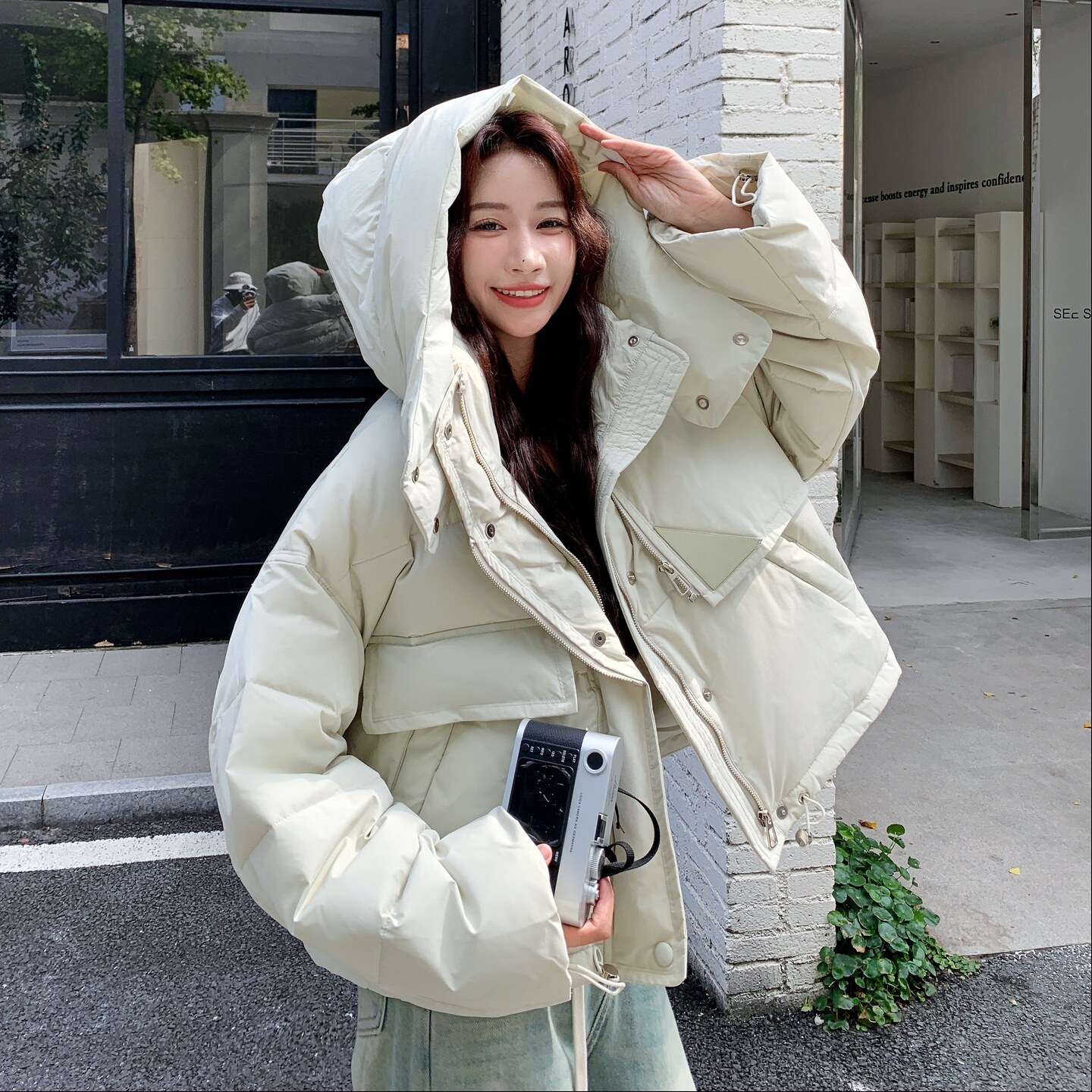 休闲加厚工装羽绒服8813-P295-K428,女装羽绒服,浙宝189