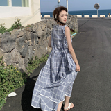 清凉感格子连衣裙7113-P135-K198，商品下架区，浙宝189