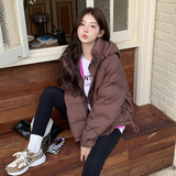 【现货】撞色连帽休闲羽绒服820-P215-K315，女装羽绒服，浙宝189