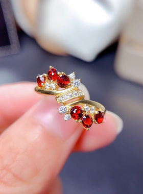 纯银镀18k白金女戒