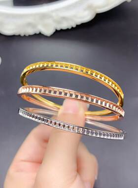 S925银手镯正方2/2.25/2.5mm