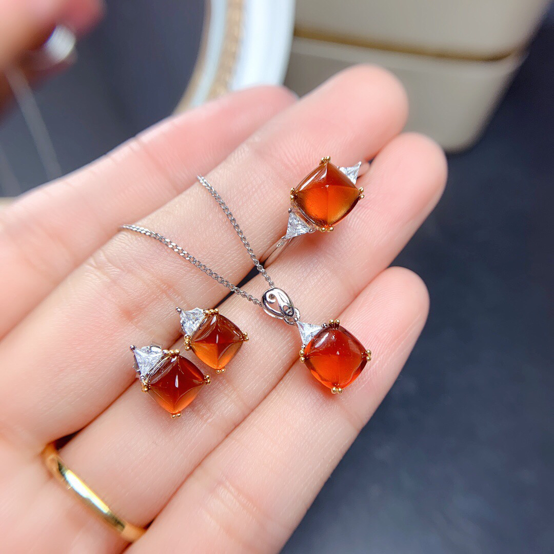 方糖塔托套装银镀S92518K双色