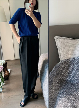 早秋高级成衣 意大利Lineapiu凌志纱 强粘MAKO棉弹力丝针织TOPK