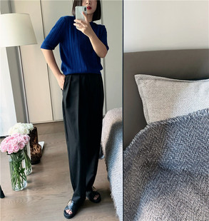 早秋高级成衣 意大利Lineapiu凌志纱 强粘MAKO棉弹力丝针织TOPK