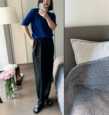 棉加人造纤维混纺圆领