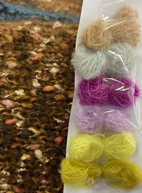 圣诞新年系列明媚气质意大利Lineapiu纱开衫毛衣蓬松绒感云朵针织