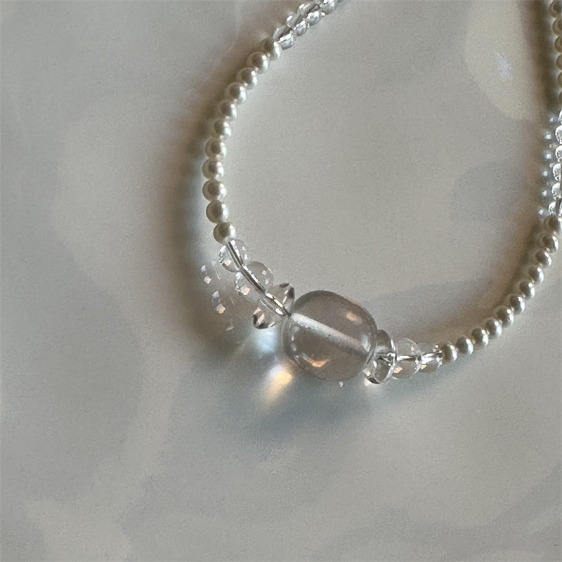 微光叙事·碎落星河| 白水晶与珍珠项链,饰品/流行首饰/时尚饰品新,项链,淘宝优惠券,粉丝福利购,淘宝优惠卷