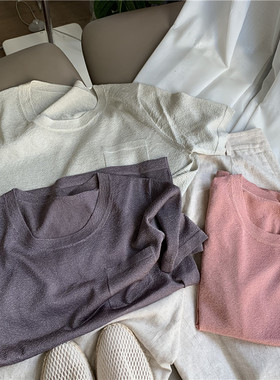 人手冲好东西 高温针织 一秒凉爽意大利Lineapiu纱单股56针织短袖