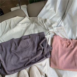 人手冲好东西 高温针织 一秒凉爽意大利Lineapiu纱单股56针织短袖