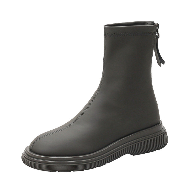THICK-SOLED MARTIN BOOTS CHELSEA BOOTS 2024 NEW AUTUMN AND WINTER BOOTS WOMENS LITERARY AND BRITISH STYLE VERSATILE SPRING AND AUTUMN SINGLE BOOTS