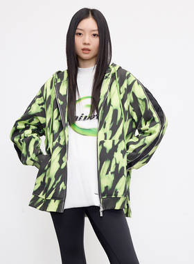 LARCHY来尔佳昵2024冬装连帽拉链卫衣外套