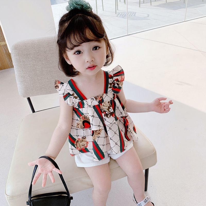 女童吊带2024新款中小童夏季薄款无袖背心女宝宝可爱宽松外穿上衣
