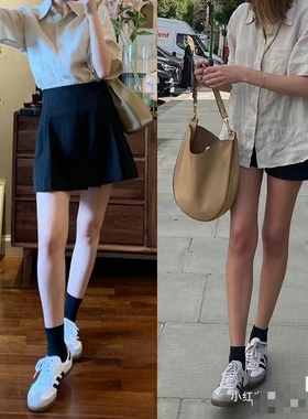 2色桑巴舞系列绅士德训斜足球风格百搭低帮休闲运动