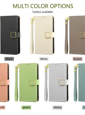 2025新款适用iPhone16promax保护套15翻盖插卡手机壳14plus带挂绳13方金属搭扣皮套12时尚斜跨绳子