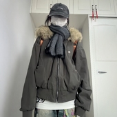 棉衣加绒派克服小个子短款 张九亿座山雕棉服女冬季 新款 棉袄厚外套