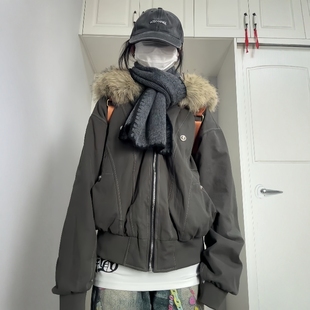 棉袄厚外套 棉衣加绒派克服小个子短款 张九亿座山雕棉服女冬季 新款