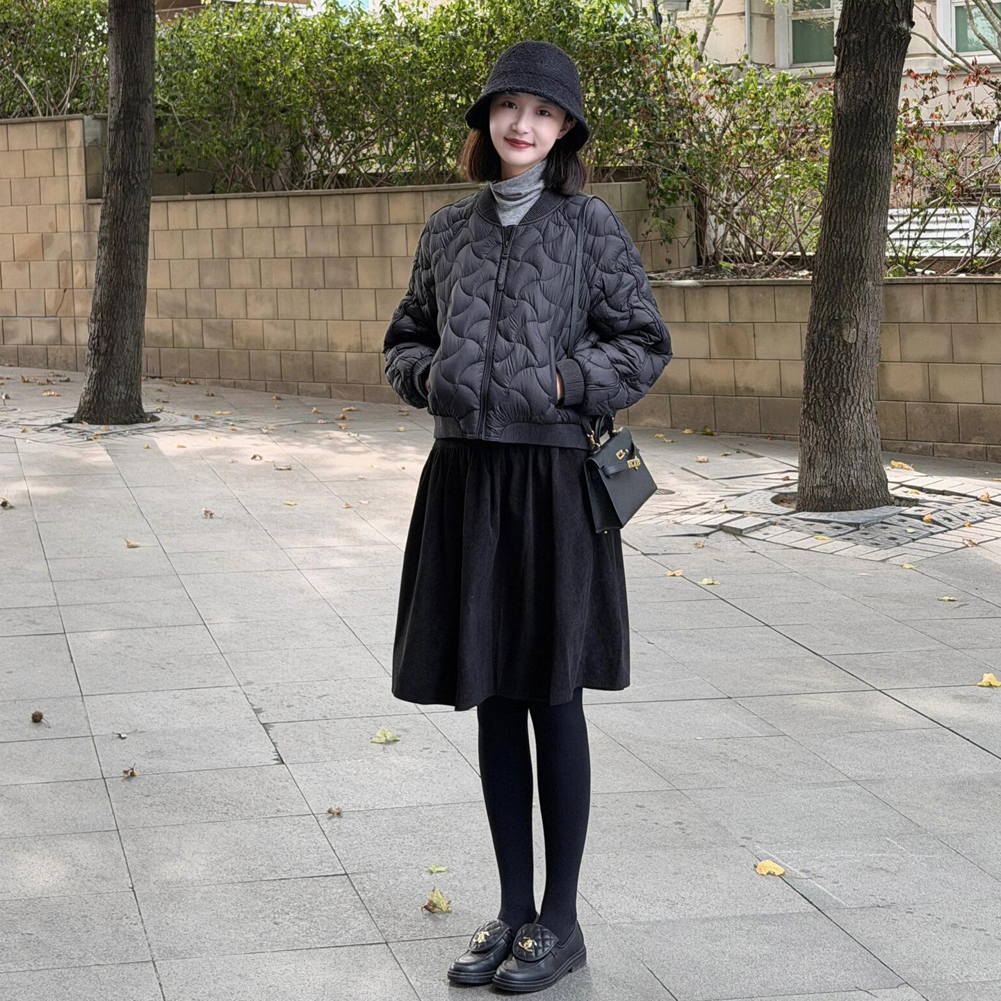 黑色毛呢短裙复古a字裙小个子高腰伞裙保暖学院风X显高口袋五分裙,女装/女士精品,半身裙,淘宝优惠券,粉丝福利购,淘宝优惠卷