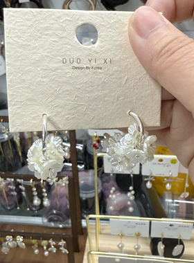 韩国东大门新款耳环女款轻奢小众设计感高级耳钉耳饰耳坠耳钉耳饰