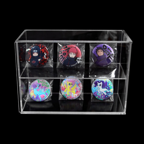 手工粘合亚克力谷子徽章透明展示