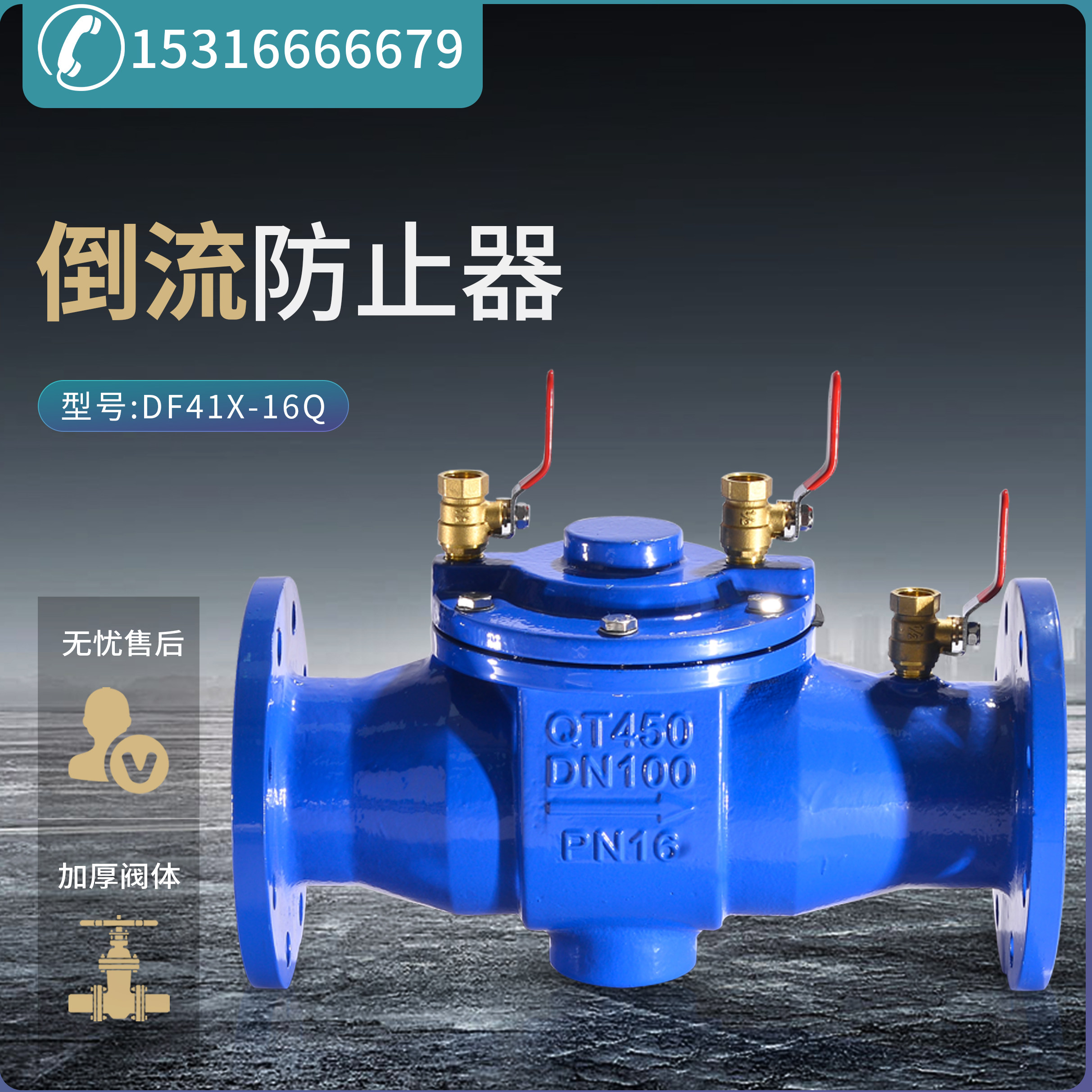 上海沪工良工倒流防止器DF41X-16图片