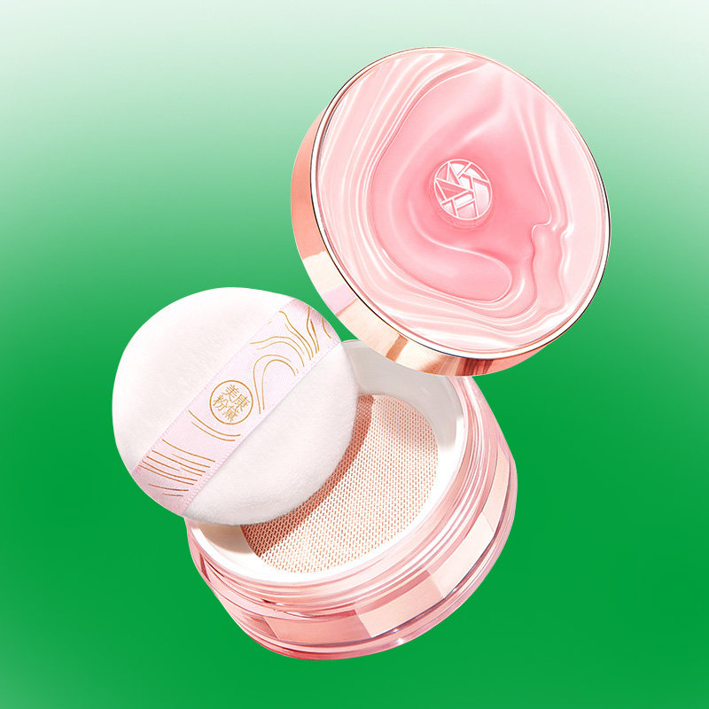 粉康美黛美康粉黛玫瑰散粉定妆粉饼女遮瑕控油防水防汗旗舰店官网