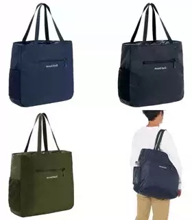 日本montbellpocketable light tote托特单肩包1123972/73/74