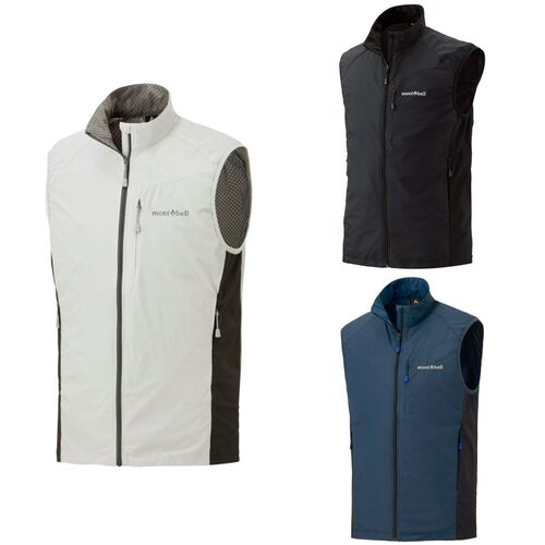 日本代购montbell lightshell 吸汗防风马甲背心男款1106559