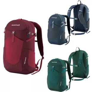 日本代购 MONTBELL 15L20L日常通勤透气女士双肩背包3色1133174/3