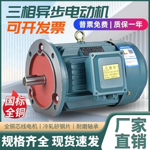 1.5 2.2 YE3 三相电动机Y100L 3KW 100L2 3KW全新铜马达380V