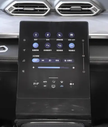 适用适用于于23款东风SKY EV01 10.4英寸 汽车导航屏幕软钢化膜护眼抗蓝光防刮膜高清防指纹防反光磨砂保护贴