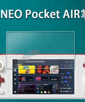 适用于大蓄AYANEO Pocket AIR掌机 屏幕原装保护膜防爆防摔膜软性钢化膜防爆防摔膜高清防刮防指纹膜2张