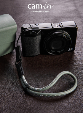 cam-in真皮相机手腕带适用x100vi xt30理光GR3索尼a7c2快拆手腕绳