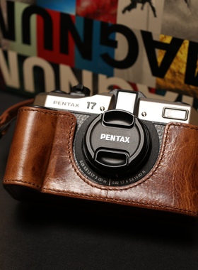 cam-in 适用宾得17相机保护套 Pentax17意大利牛皮半套胶片机配件