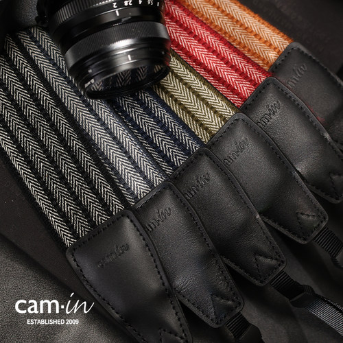 camin相机背带绣花系列复古肩带
