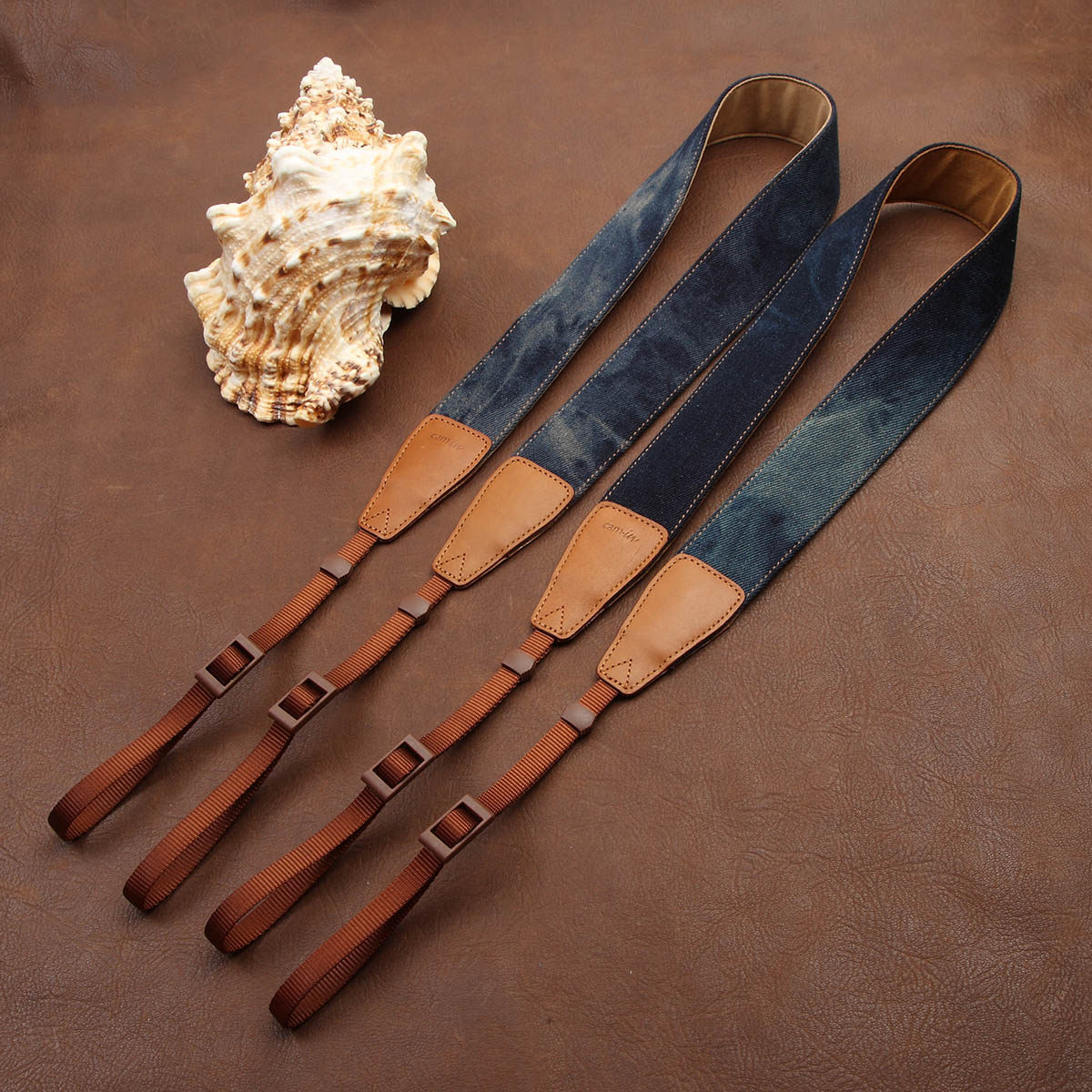 cam-in 水洗牛仔单反相机背带适用佳能尼康富士索尼微单摄影肩带