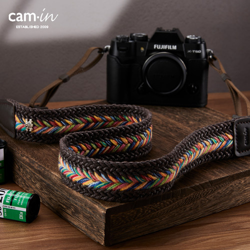 cam·in编织相机背带富士XM5肩带