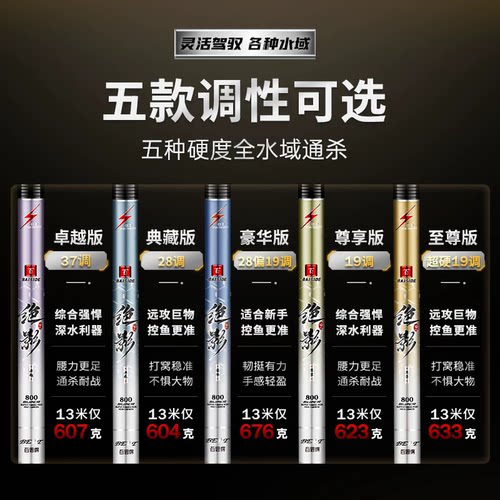 超轻硬打窝杆炮竿碳素传统钓长杆