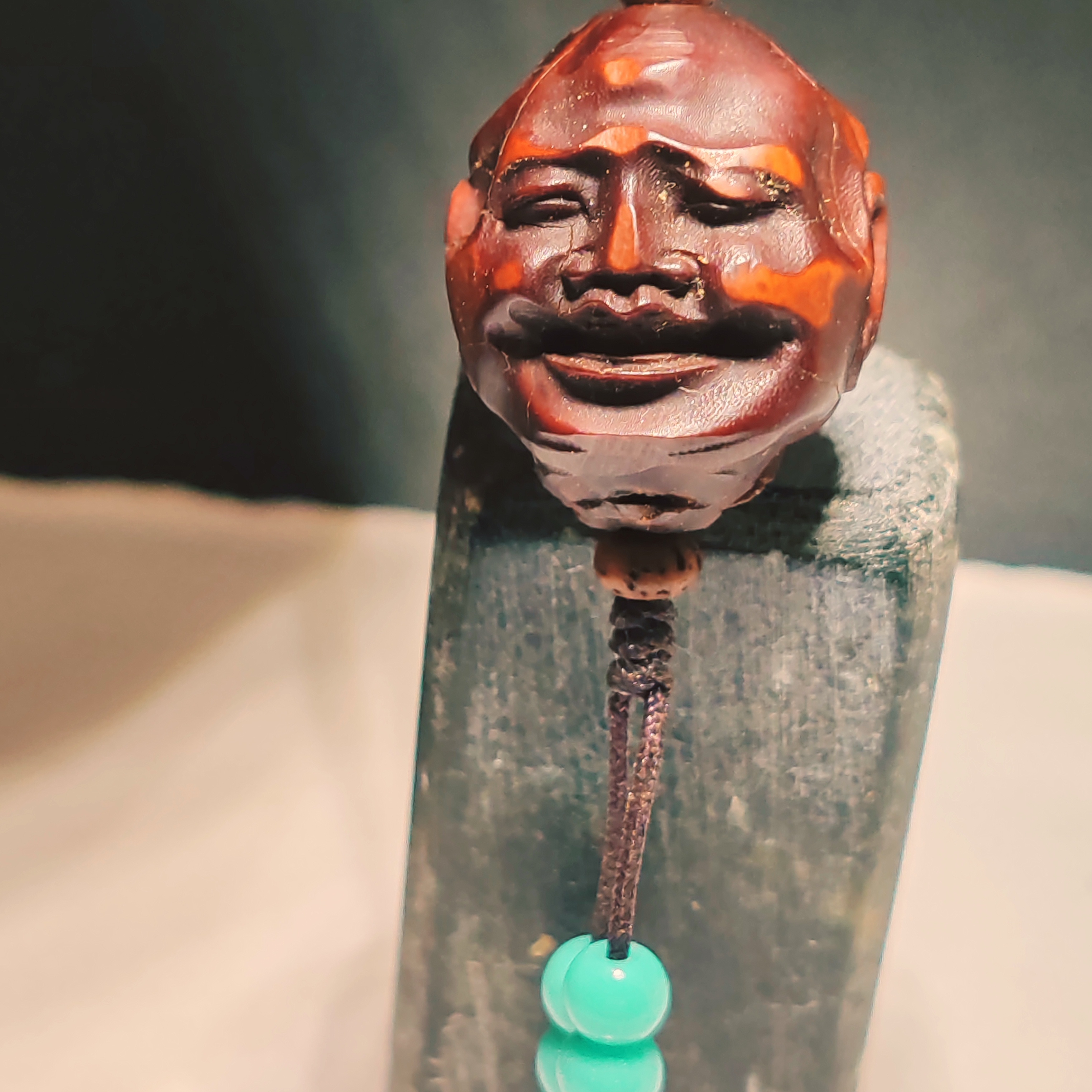手工橄榄核雕佛像人物吊坠挂件车挂手机链包挂钥匙链配饰226号